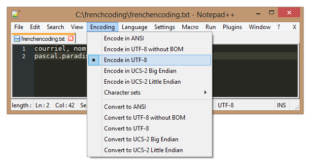 nodepad-utf-8-encoding