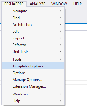 menu-resharper