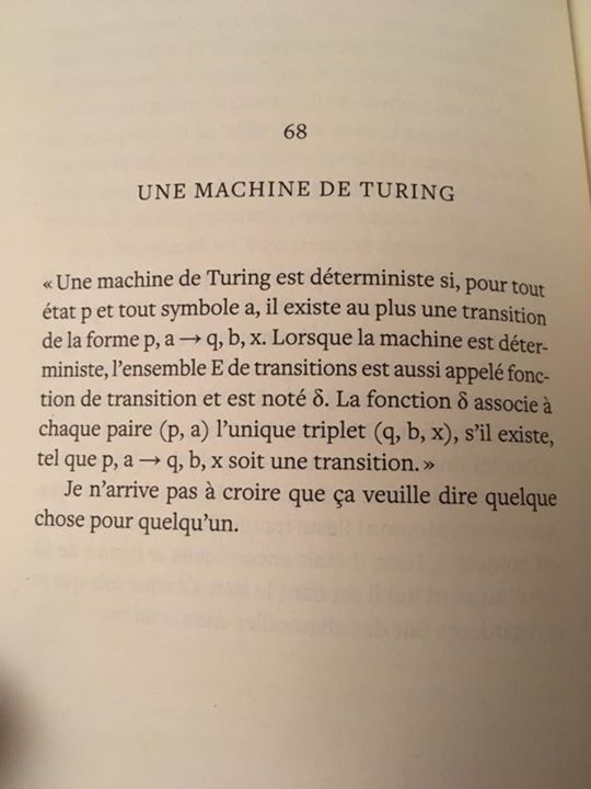 C_est dans le roman que je suis en train de lire (Pomme S d_Eric Plamondon) que j_ai trouvé le meilleur résumé de mon cours de maths de cet automne (maths discrètes).
